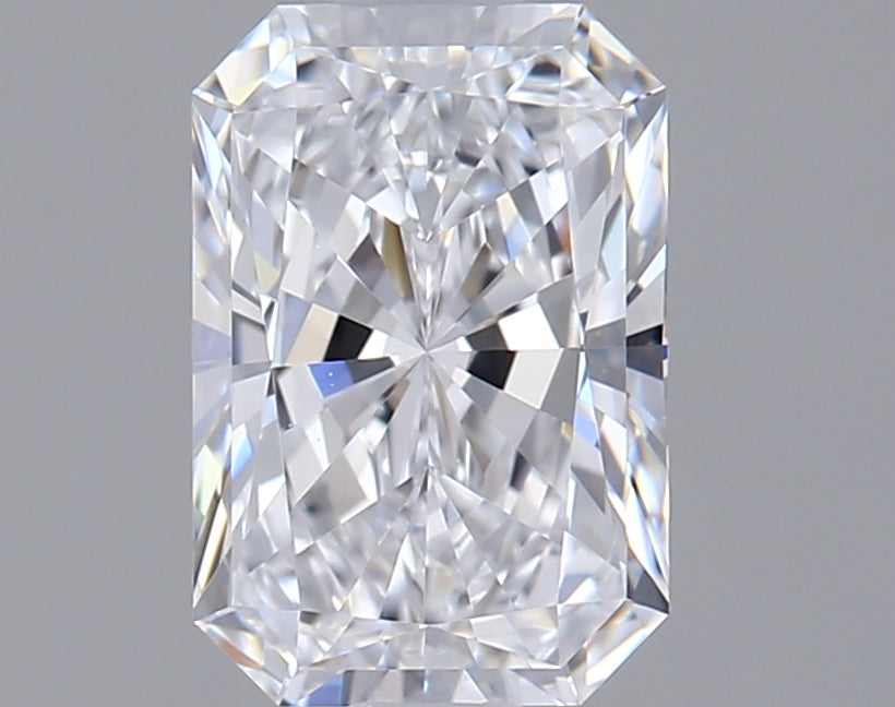 1.07 Carat Radiant Shaped, Ideal Cut, D Color, VVS2 Clarity, IGI Certified Lab Grown Diamond