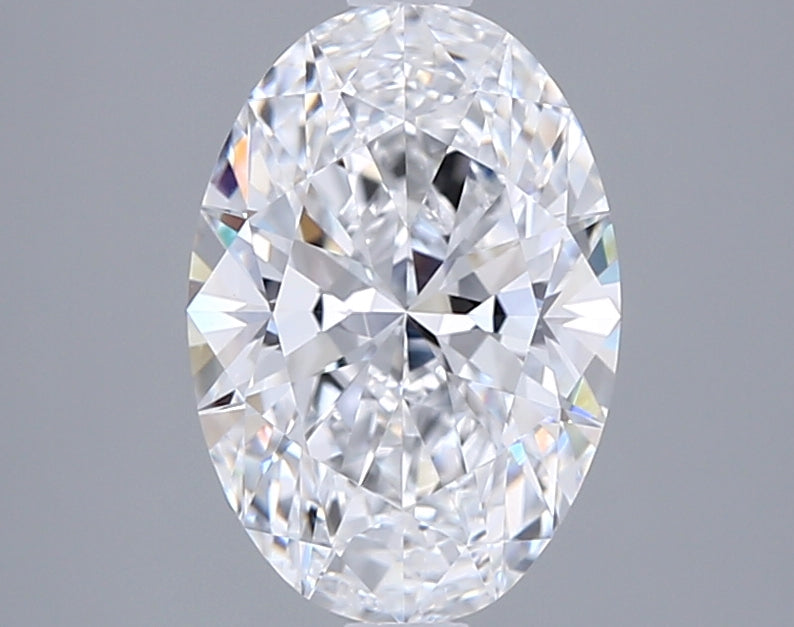 2.04 Carat Oval Shaped, Ideal Cut, D Color, VVS2 Clarity, IGI Certified Lab Grown Diamond