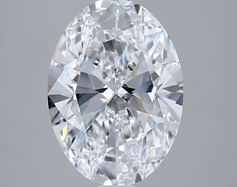 2.51 Carat Oval Shaped, Ideal Cut, D Color, VVS1 Clarity, IGI Certified Lab Grown Diamond