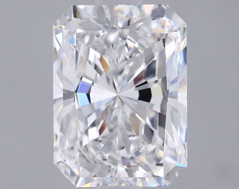 1.53 Carat Radiant Shaped, Excellent Cut, D Color, VVS1 Clarity, IGI Certified Lab Grown Diamond