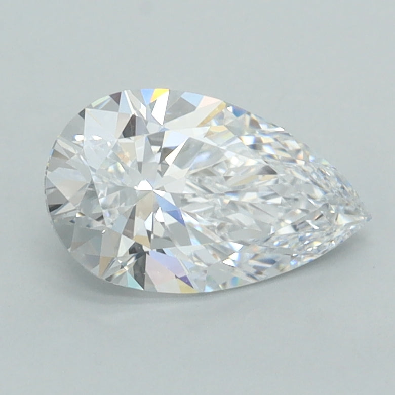 1.05 Carat Pear Shaped, Excellent Cut, D Color, VVS1 Clarity, IGI Certified Lab Grown Diamond