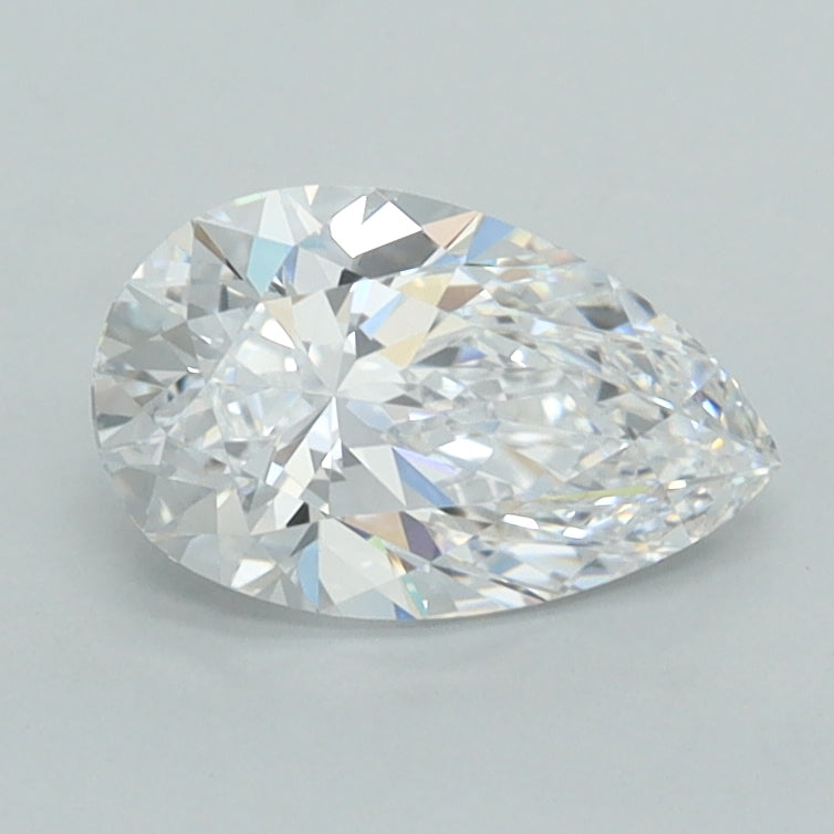 1.02 Carat Pear Shaped, Excellent Cut, D Color, VVS1 Clarity, IGI Certified Lab Grown Diamond
