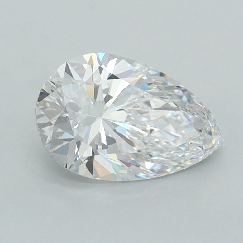 1.04 Carat Pear Shaped, Excellent Cut, D Color, VVS1 Clarity, IGI Certified Lab Grown Diamond