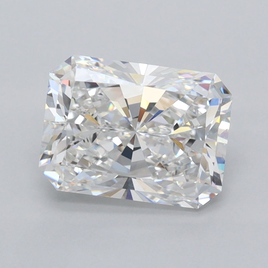 2.01 Carat Radiant Shaped, Excellent Cut, E Color, IF Clarity, IGI Certified Lab Grown Diamond