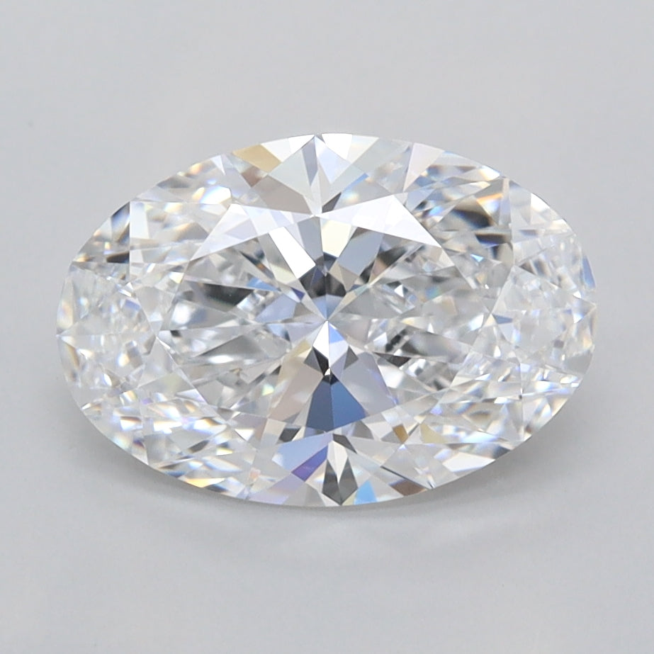 2.01 Carat Oval Shaped, Ideal Cut, D Color, FL Clarity, IGI Certified Lab Grown Diamond