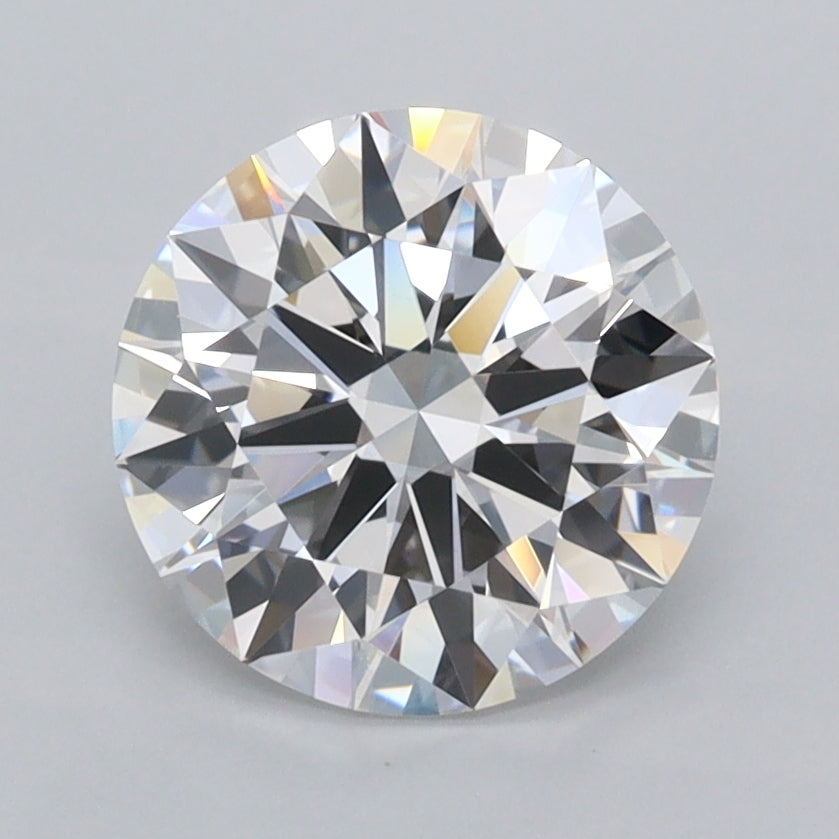 2.00 Carat Round Shaped, Excellent Cut, D Color, FL Clarity, IGI Certified Lab Grown Diamond