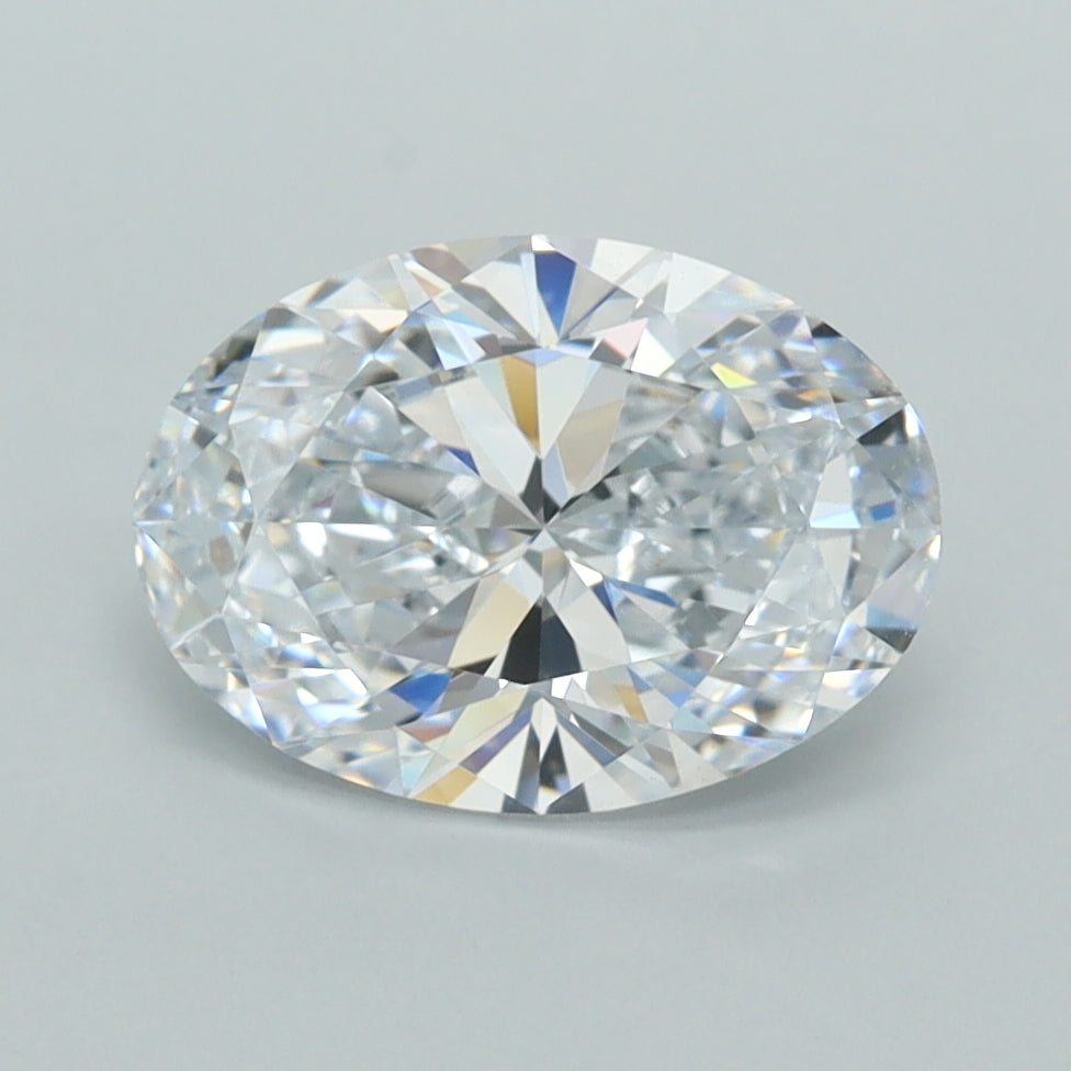 2.02 Carat Oval Shaped, Ideal Cut, D Color, VVS1 Clarity, IGI Certified Lab Grown Diamond