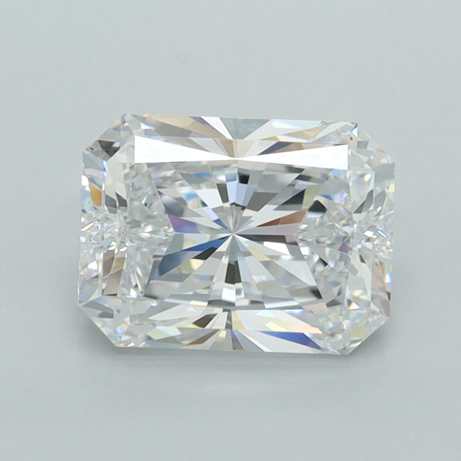 2.04 Carat Radiant Shaped, Ideal Cut, D Color, VVS1 Clarity, IGI Certified Lab Grown Diamond