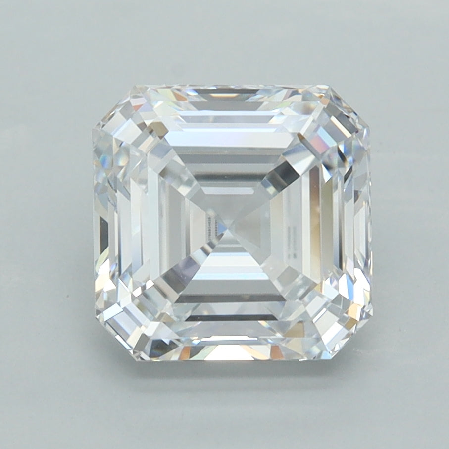 2.57 Carat Asscher Shaped, Excellent Cut, D Color, VVS1 Clarity, IGI Certified Lab Grown Diamond