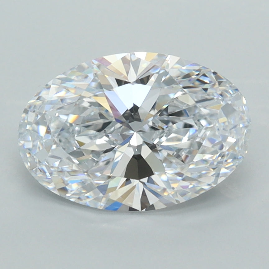 2.03 Carat Oval Shaped, Ideal Cut, D Color, FL Clarity, IGI Certified Lab Grown Diamond