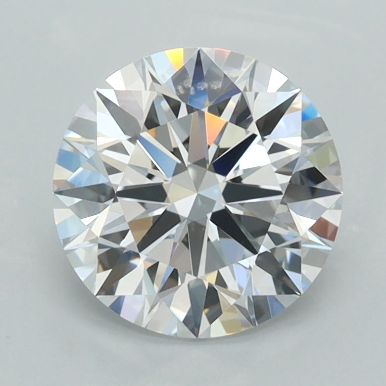 2.02 Carat Round Shaped, Ideal Cut, D Color, FL Clarity, IGI Certified Lab Grown Diamond