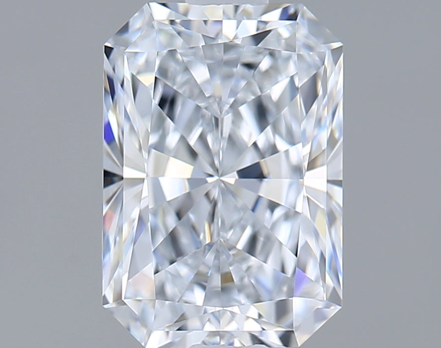 1.55 Carat Radiant Shaped, Excellent Cut, E Color, VVS1 Clarity, IGI Certified Lab Grown Diamond