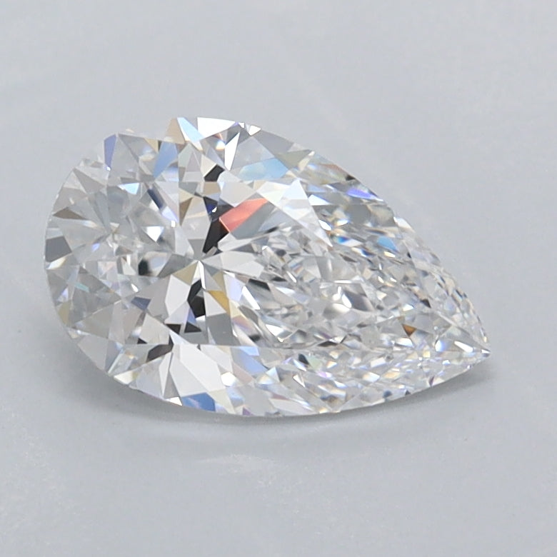 1.02 Carat Pear Shaped, Excellent Cut, D Color, VVS2 Clarity, IGI Certified Lab Grown Diamond