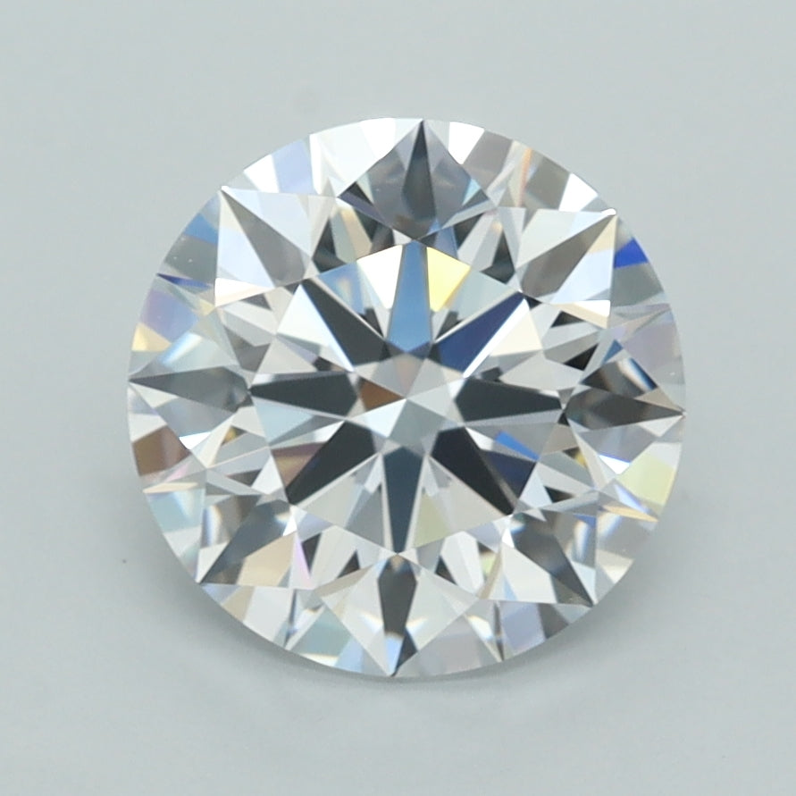 2.38 Carat Round Shaped, E Color, VVS2 Clarity, GCAL Certified Lab Grown Diamond