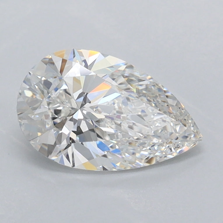1.01 Carat Pear Shaped, Excellent Cut, D Color, VVS2 Clarity, IGI Certified Lab Grown Diamond