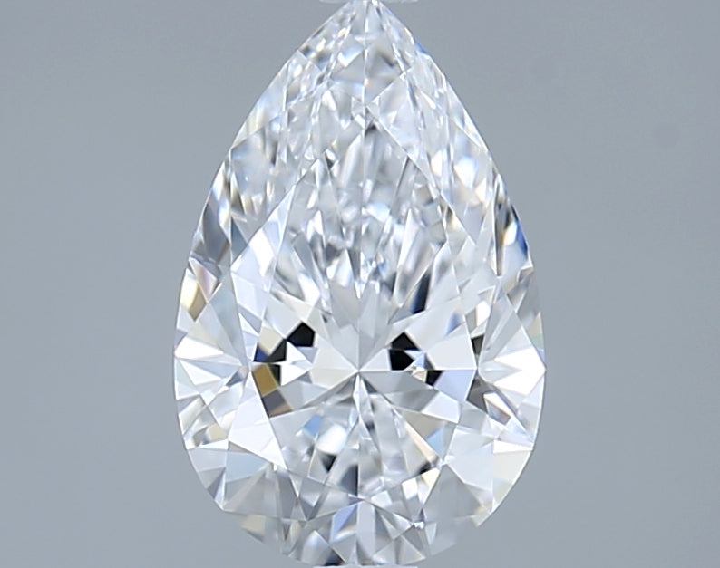 1.54 Carat Pear Shaped, Ideal Cut, D Color, VVS1 Clarity, IGI Certified Lab Grown Diamond