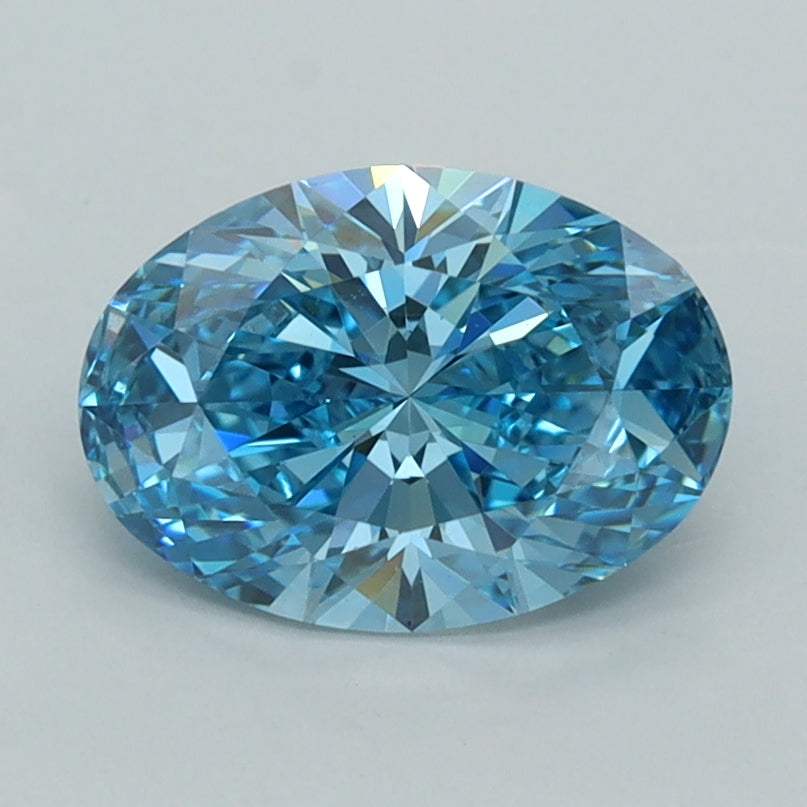 1.52 Carat Oval Shaped, Ideal Cut, VVS2 Clarity, IGI Certified Lab Grown Diamond
