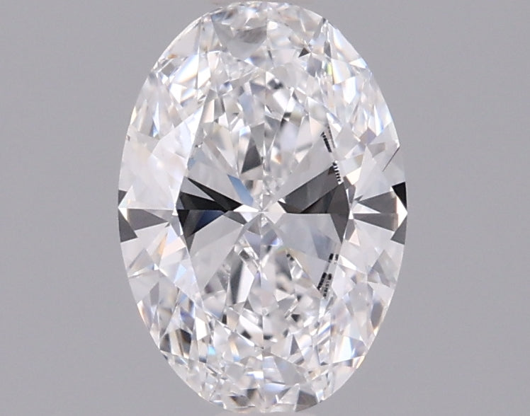 0.95 Carat Oval Shaped, Ideal Cut, D Color, VVS2 Clarity, IGI Certified Lab Grown Diamond