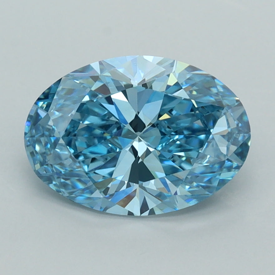 2.02 Carat Oval Shaped, Ideal Cut, VVS1 Clarity, IGI Certified Lab Grown Diamond