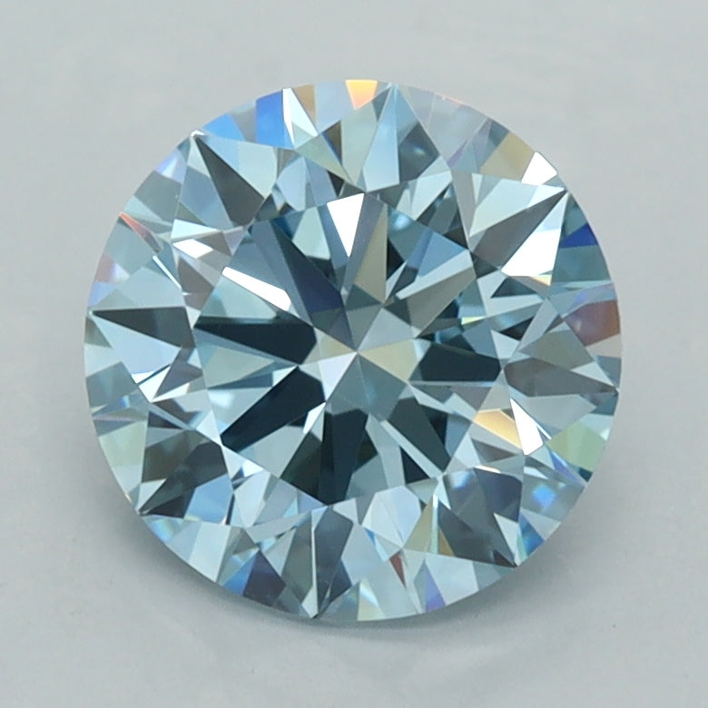 2.07 Carat Round Shaped, Ideal Cut, VVS2 Clarity, IGI Certified Lab Grown Diamond