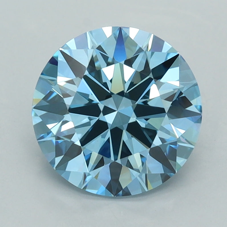 2.07 Carat Round Shaped, Ideal Cut, VVS2 Clarity, IGI Certified Lab Grown Diamond