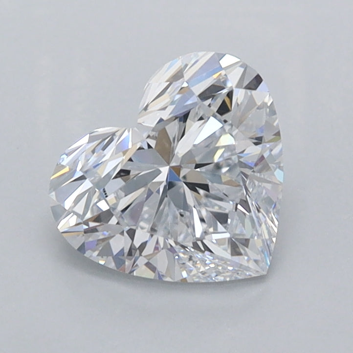 1.03 Carat Heart Shaped, Ideal Cut, D Color, VVS1 Clarity, IGI Certified Lab Grown Diamond