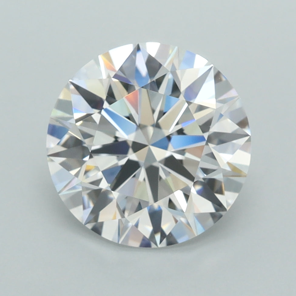 3.00 Carat Round Shaped, E Color, VVS1 Clarity, GCAL Certified Lab Grown Diamond
