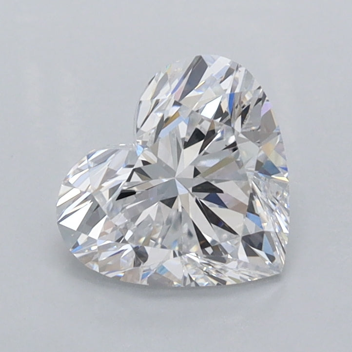 1.03 Carat Heart Shaped, Ideal Cut, D Color, VVS1 Clarity, IGI Certified Lab Grown Diamond