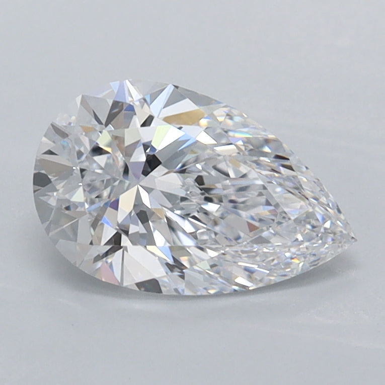 1.02 Carat Pear Shaped, Ideal Cut, D Color, VVS1 Clarity, IGI Certified Lab Grown Diamond