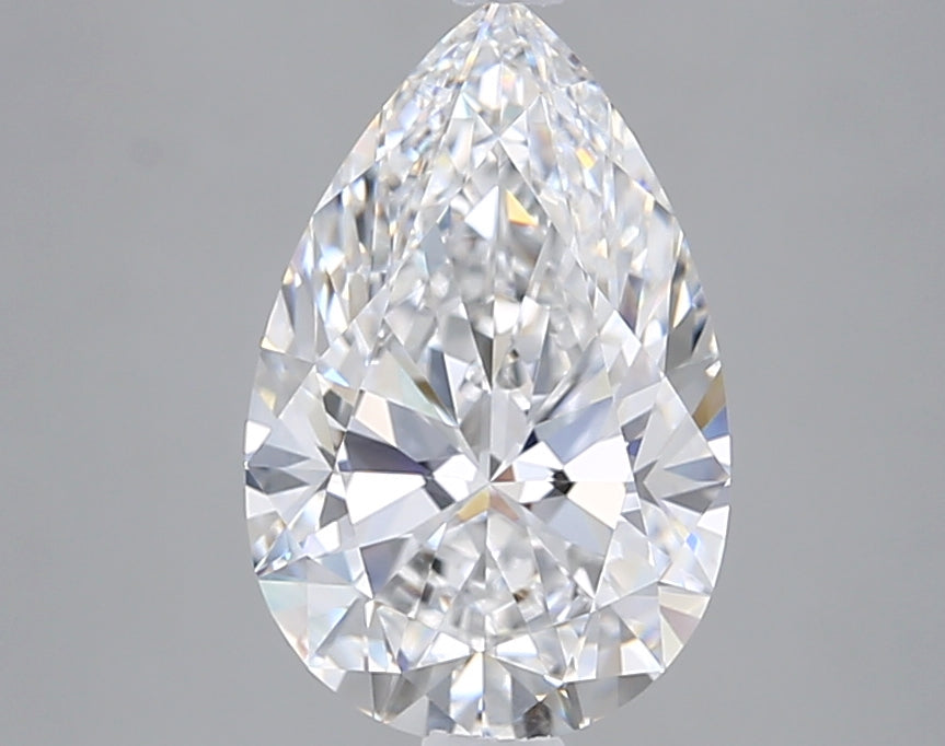 3.04 Carat Pear Shaped, Ideal Cut, D Color, VVS2 Clarity, IGI Certified Lab Grown Diamond