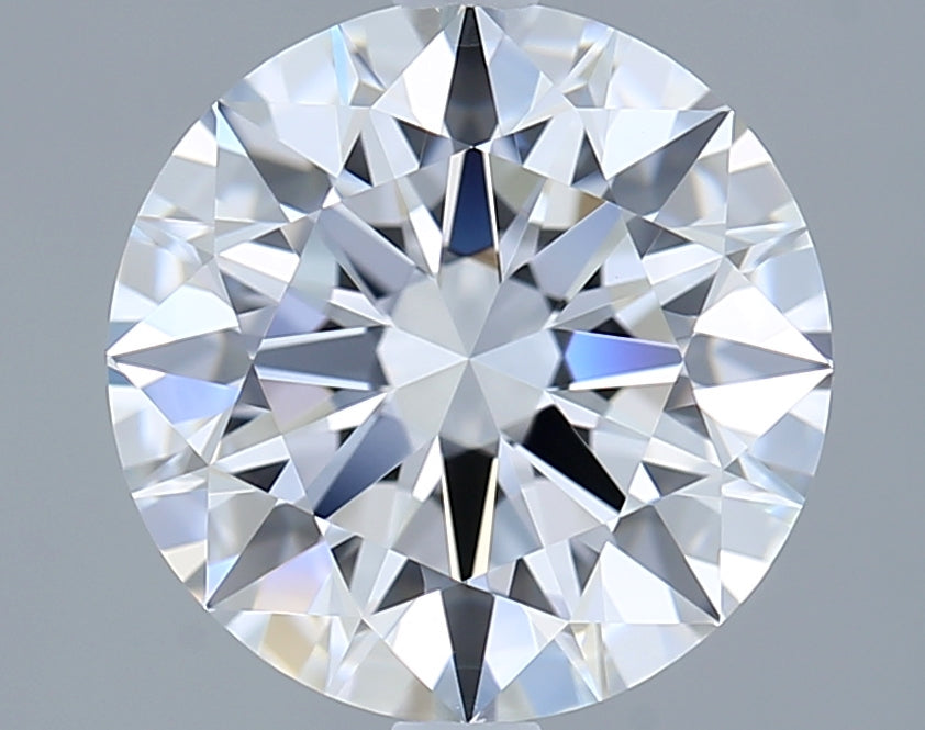 3.05 Carat Round Shaped, Ideal Cut, D Color, VVS2 Clarity, IGI Certified Lab Grown Diamond