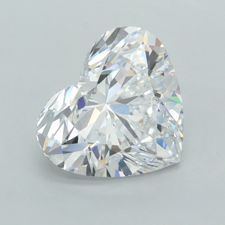 2.04 Carat Heart Shaped, Ideal Cut, D Color, VVS1 Clarity, IGI Certified Lab Grown Diamond