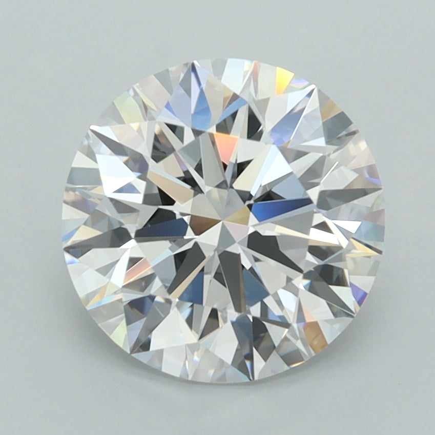 2.52 Carat Round Shaped, Ideal Cut, D Color, VVS1 Clarity, IGI Certified Lab Grown Diamond
