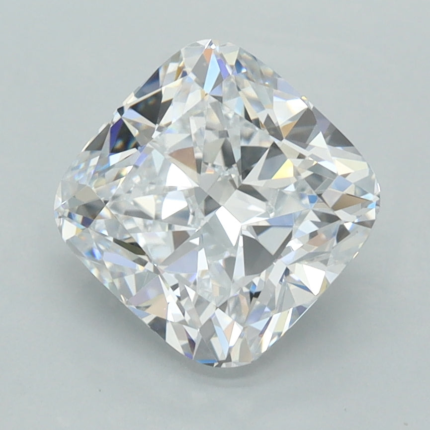 2.52 Carat Cushion Shaped, Ideal Cut, D Color, VVS1 Clarity, IGI Certified Lab Grown Diamond
