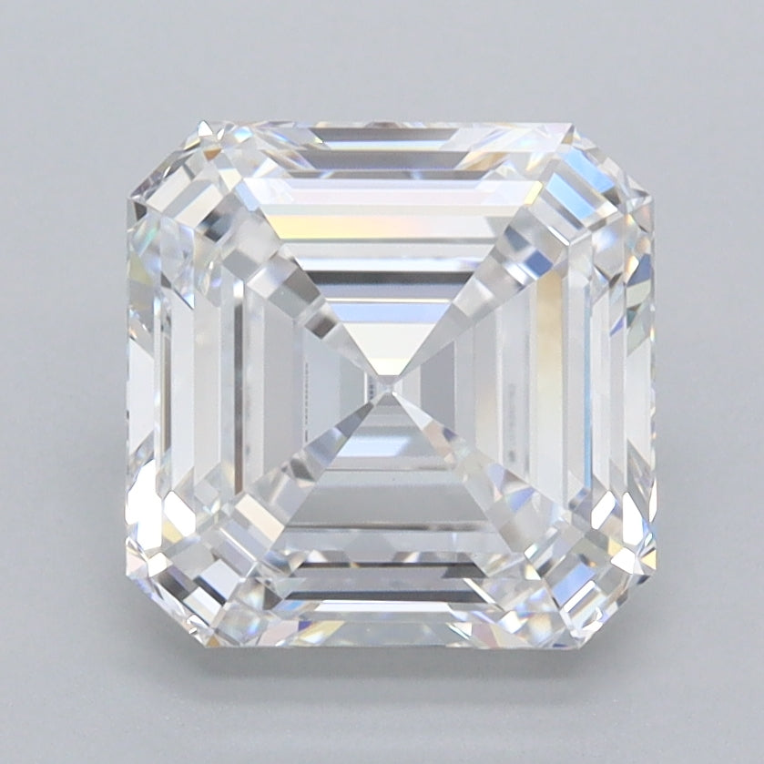 2.60 Carat Asscher Shaped, Ideal Cut, D Color, VVS1 Clarity, IGI Certified Lab Grown Diamond