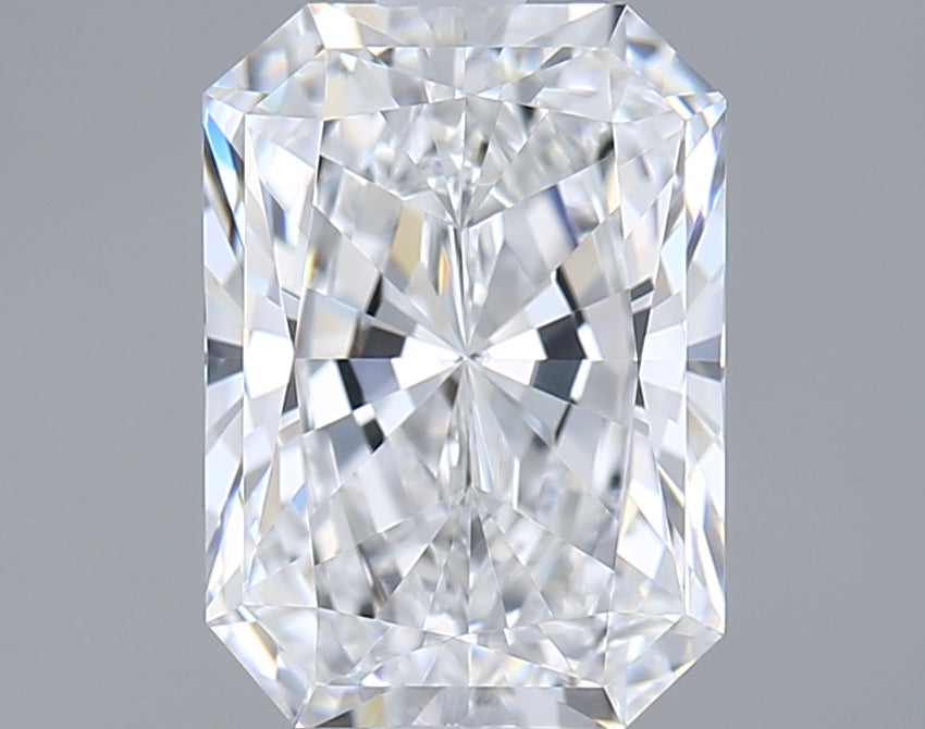 1.94 Carat Radiant Shaped, Ideal Cut, D Color, VVS1 Clarity, IGI Certified Lab Grown Diamond