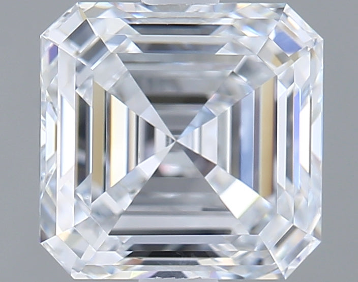 1.72 Carat Asscher Shaped, Ideal Cut, E Color, VVS1 Clarity, IGI Certified Lab Grown Diamond