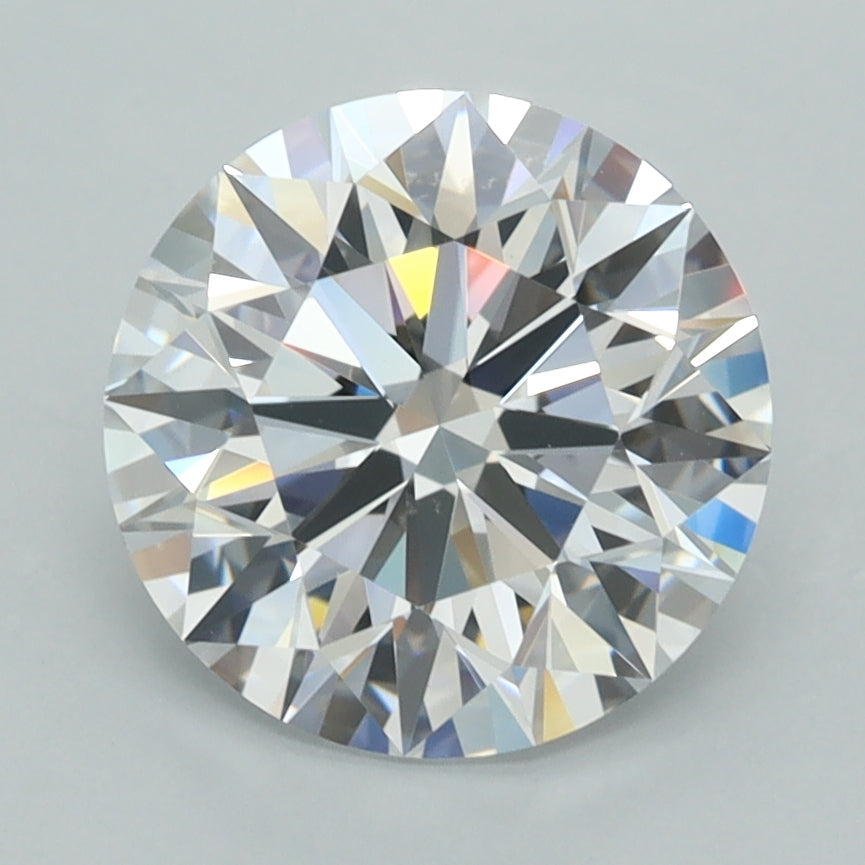 2.96 Carat Round Shaped, Ideal Cut, D Color, VVS1 Clarity, IGI Certified Lab Grown Diamond