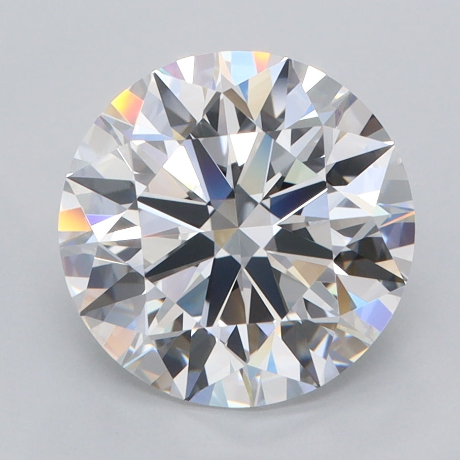 3.49 Carat Round Shaped, Ideal Cut, D Color, VVS1 Clarity, IGI Certified Lab Grown Diamond