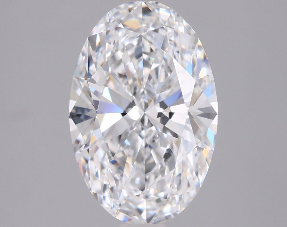 2.03 Carat Oval Shaped, Ideal Cut, D Color, FL Clarity, IGI Certified Lab Grown Diamond
