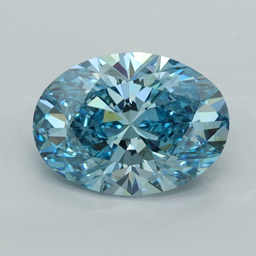 1.56 Carat Oval Shaped, Ideal Cut, VVS2 Clarity, IGI Certified Lab Grown Diamond