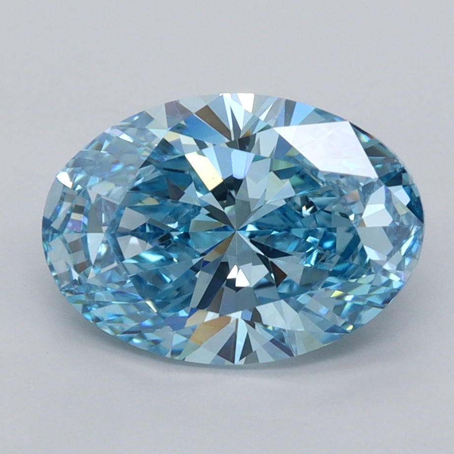 2.50 Carat Oval Shaped, Ideal Cut, VS1 Clarity, IGI Certified Lab Grown Diamond