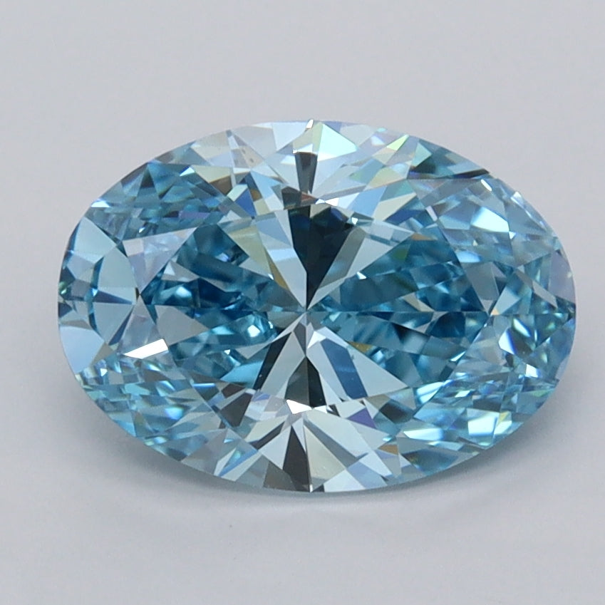 2.00 Carat Oval Shaped, Ideal Cut, VS1 Clarity, IGI Certified Lab Grown Diamond
