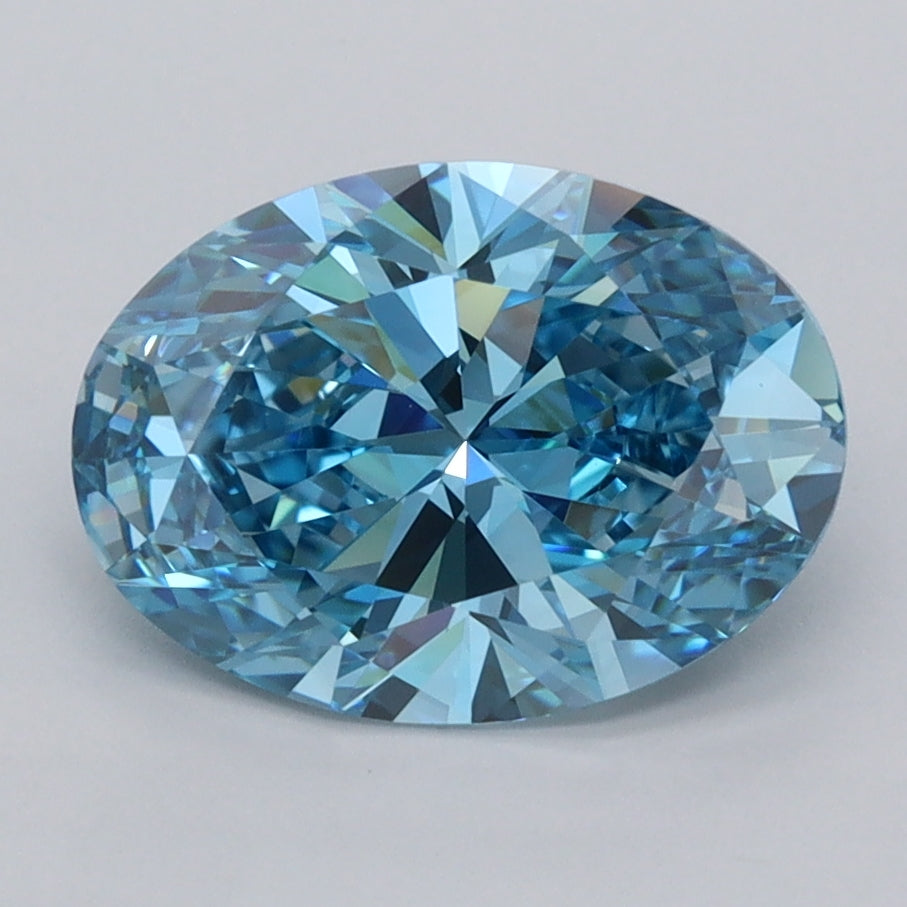 2.48 Carat Oval Shaped, Ideal Cut, VS1 Clarity, IGI Certified Lab Grown Diamond