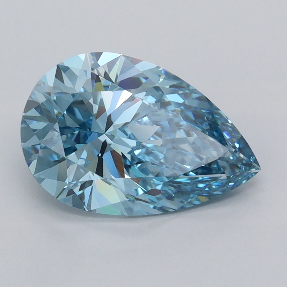2.51 Carat Pear Shaped, Ideal Cut, VVS2 Clarity, IGI Certified Lab Grown Diamond
