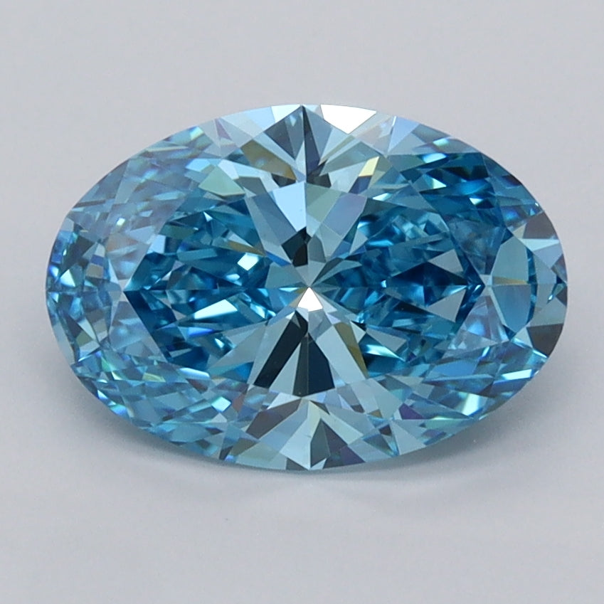 2.00 Carat Oval Shaped, Ideal Cut, VVS2 Clarity, IGI Certified Lab Grown Diamond
