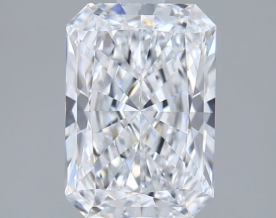 1.97 Carat Radiant Shaped, Ideal Cut, D Color, VVS1 Clarity, IGI Certified Lab Grown Diamond