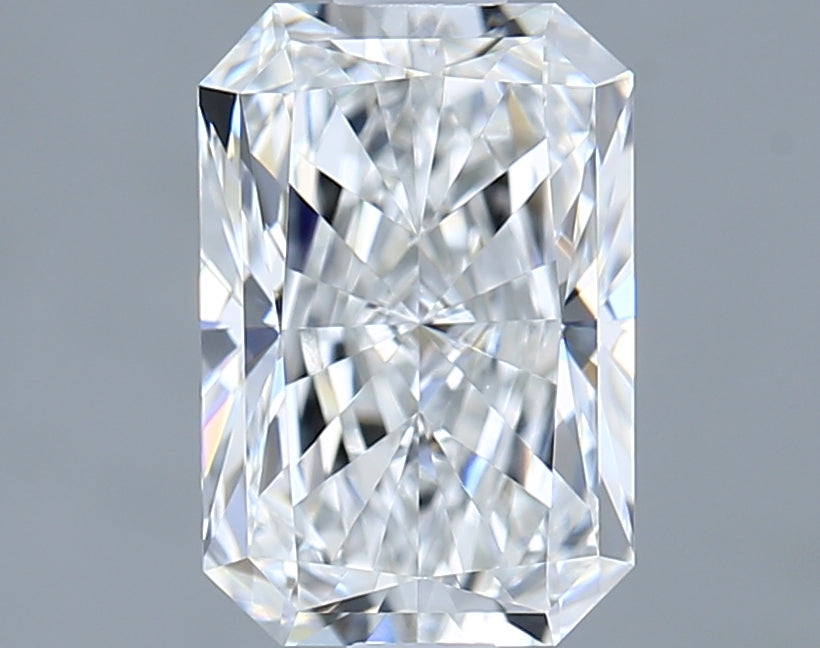 1.50 Carat Radiant Shaped, Ideal Cut, E Color, VVS1 Clarity, IGI Certified Lab Grown Diamond