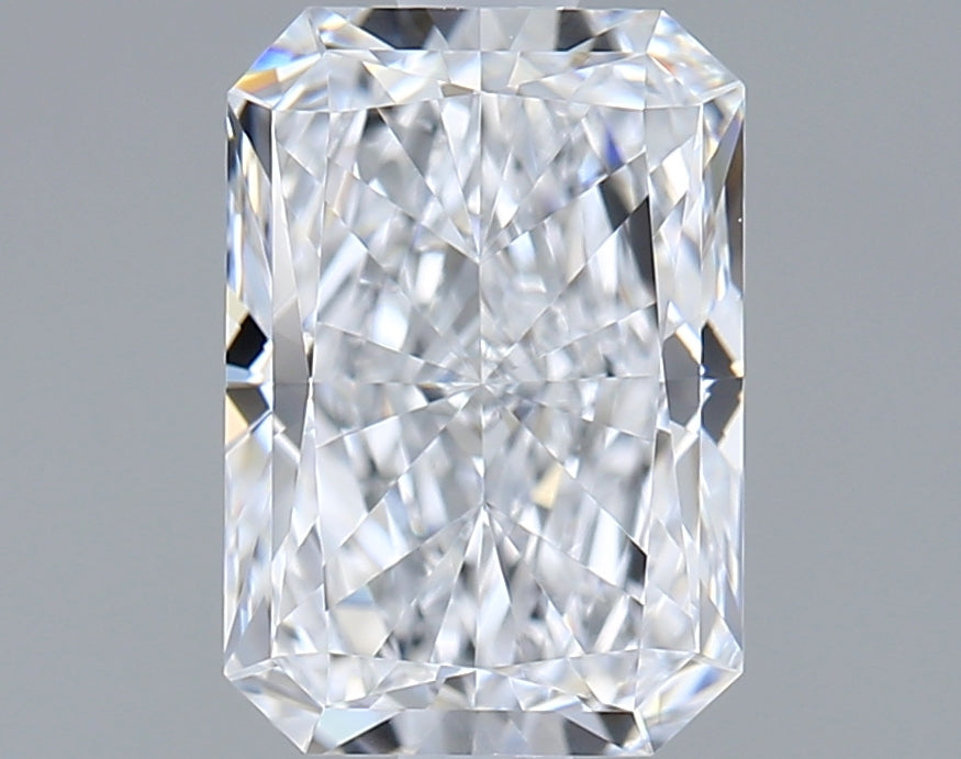 1.51 Carat Radiant Shaped, Ideal Cut, D Color, VVS1 Clarity, IGI Certified Lab Grown Diamond