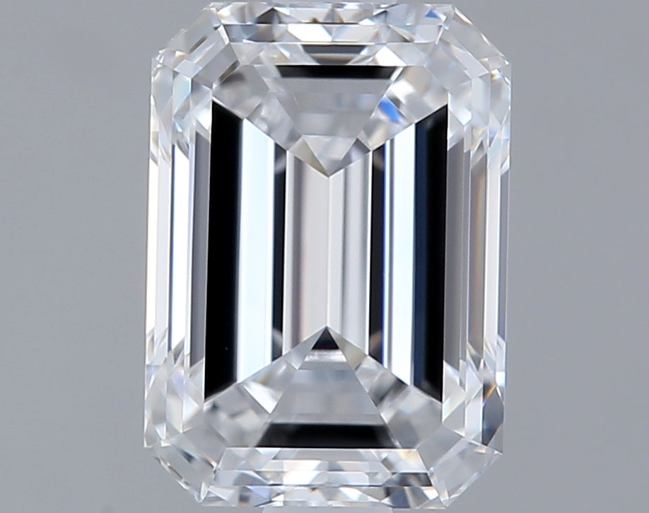 1.47 Carat Emerald Shaped, Ideal Cut, D Color, VS1 Clarity, IGI Certified Lab Grown Diamond